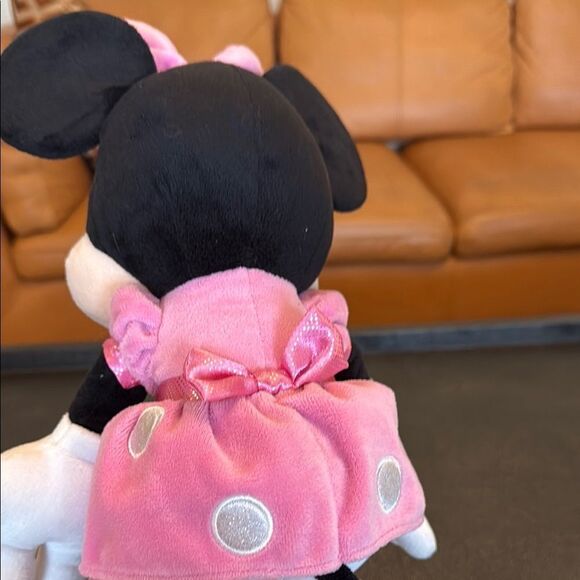 Disney Minnie Mouse Pink and Black Stuffed Animal - Picture 5 of 7
